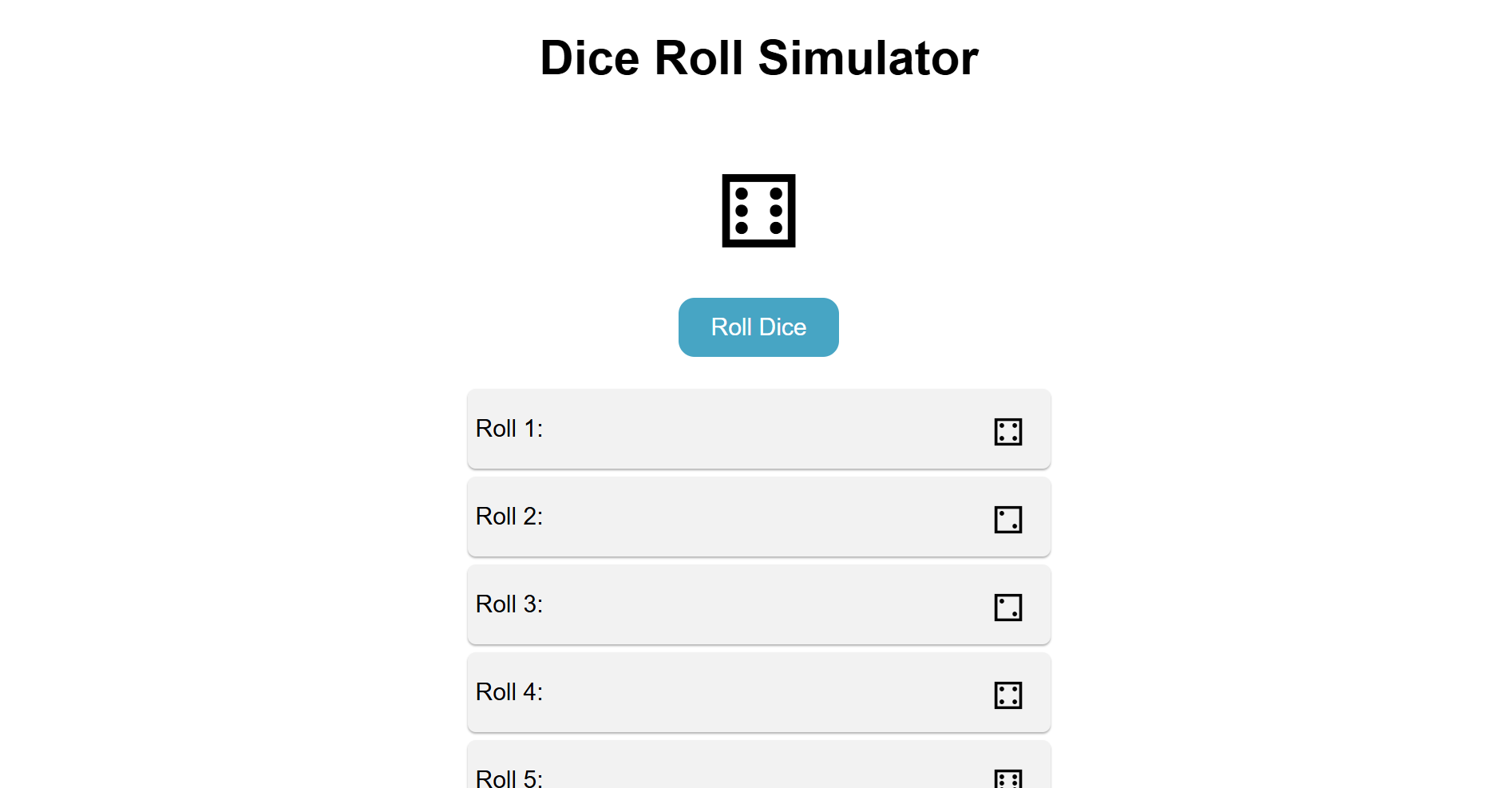 Dice Roll Simulator